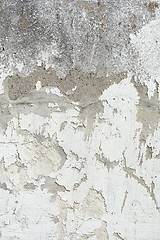 Image showing Brushed white wall texture - dirty background