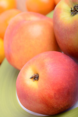 Image showing many different fruits for the health of the entire family, peach, mandarin, apple