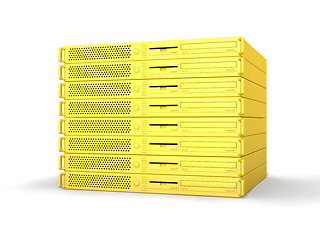 Image showing Golden 19inch Server