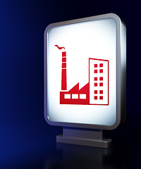 Image showing Finance concept: Industry Building on billboard background