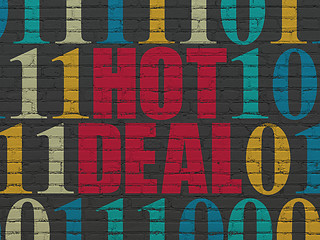 Image showing Business concept: Hot Deal on wall background