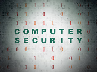 Image showing Safety concept: Computer Security on Digital Paper background