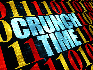 Image showing Finance concept: Crunch Time on Digital background