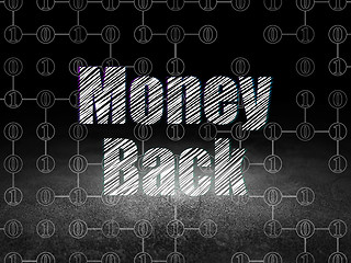 Image showing Finance concept: Money Back in grunge dark room