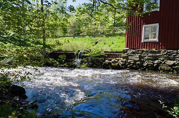 Image showing dark water being foam