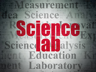 Image showing Science concept: Science Lab on Digital Paper background