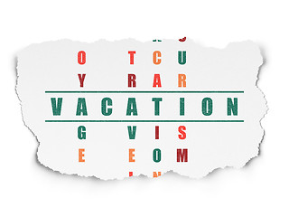 Image showing Travel concept: Vacation in Crossword Puzzle