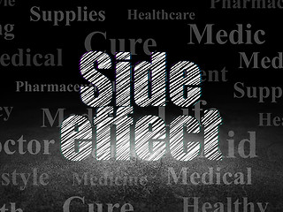 Image showing Medicine concept: Side Effect in grunge dark room