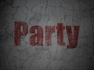 Image showing Holiday concept: Party on grunge wall background