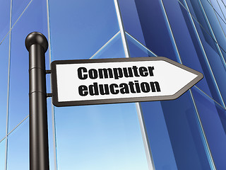 Image showing Education concept: sign Computer Education on Building background