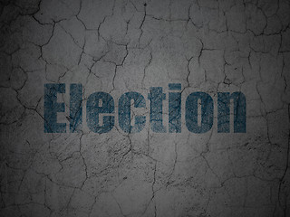 Image showing Political concept: Election on grunge wall background