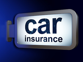 Image showing Insurance concept: Car Insurance on billboard background