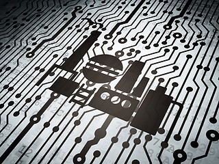 Image showing Industry concept: circuit board with Oil And Gas Indusry