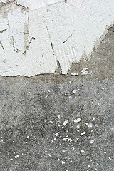 Image showing Brushed white wall texture - dirty background