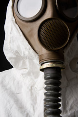 Image showing Person in gas mask