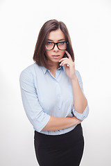 Image showing picture of a beautiful business woman