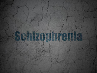 Image showing Health concept: Schizophrenia on grunge wall background