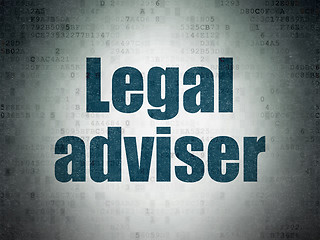 Image showing Law concept: Legal Adviser on Digital Paper background
