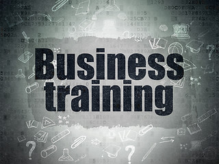 Image showing Learning concept: Business Training on Digital Paper background