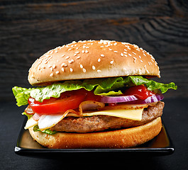 Image showing fresh tasty burger