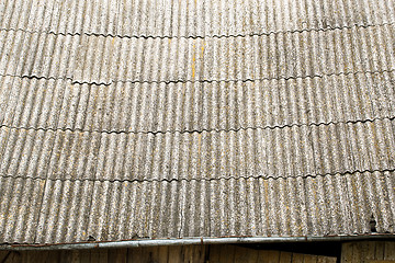 Image showing old weathered grey roof texture