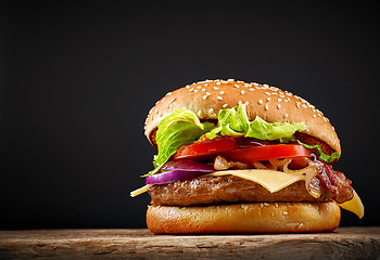 Image showing fresh tasty burger