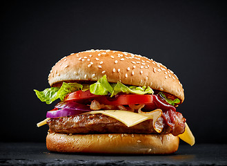 Image showing fresh tasty burger