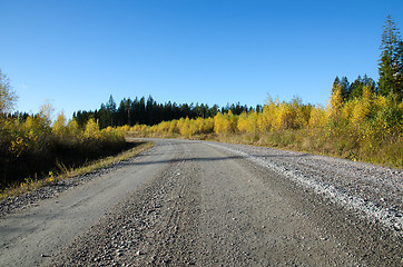 Image showing Colorful gravel road