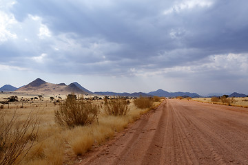 Image showing fantrastic Namibia desert landscape