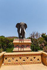 Image showing Gigantic elephant statues on Bridge in famous Lost City