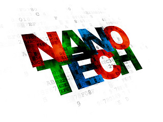 Image showing Science concept: Nanotech on Digital background