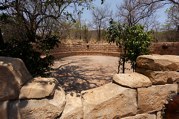 Image showing Maze, labyrinth in Lost City, South Africa