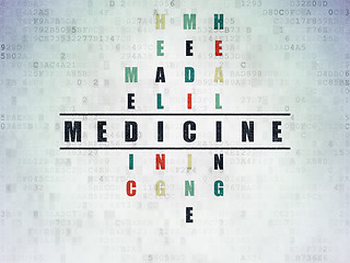 Image showing Health concept: Medicine in Crossword Puzzle
