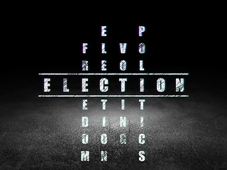 Image showing Politics concept: Election in Crossword Puzzle