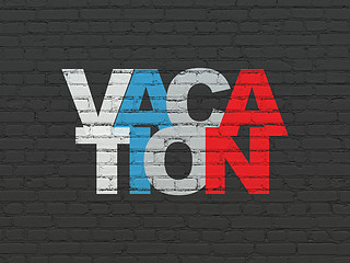Image showing Entertainment, concept: Vacation on wall background
