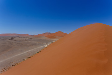 Image showing Dune 45 in sossusvlei Namibia