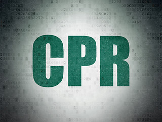 Image showing Health concept: CPR on Digital Paper background