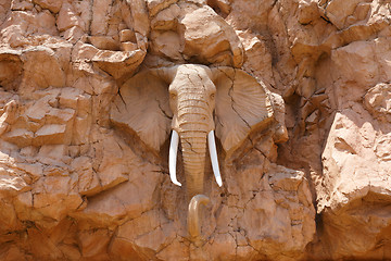 Image showing elephant statue on the Bridge of Time, Sun City resort