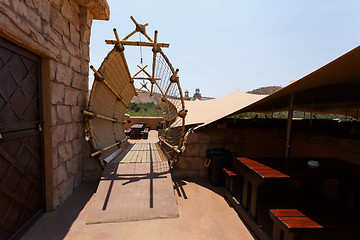 Image showing entry to rest area near maze, in Sun City South Africa