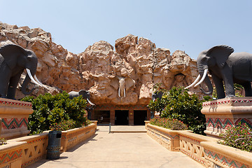 Image showing Gigantic elephant statues on Bridge in famous Lost City