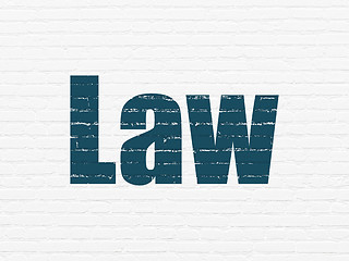 Image showing Law concept: Law on wall background