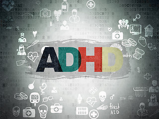 Image showing Health concept: ADHD on Digital Paper background