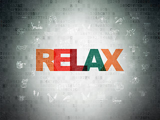 Image showing Holiday concept: Relax on Digital Paper background