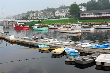 Image showing Boats in harbor