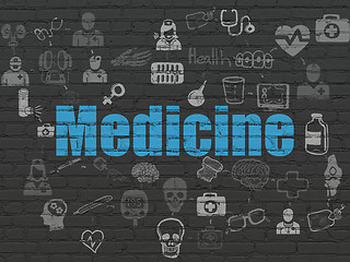 Image showing Healthcare concept: Medicine on wall background