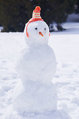 Image showing winter snowman