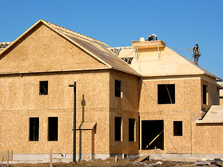 Image showing New home construction