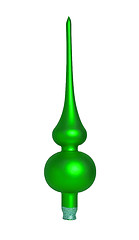 Image showing Green top for christmas firtree