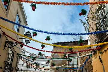 Image showing Street decoration in Lisboa