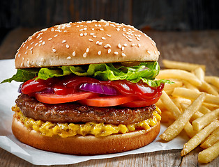 Image showing fresh tasty burger